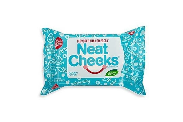 NeatCheeks Flavored Face Wipes in Natural Flavor, 25-Count