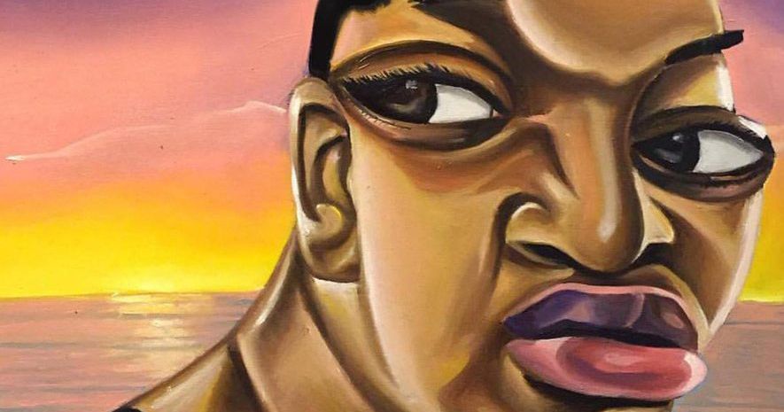 Painter Turns Memes Into Surreal Art for Black History Month