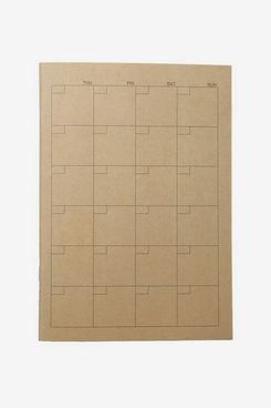 MUJI A5 Monthly Schedule Note