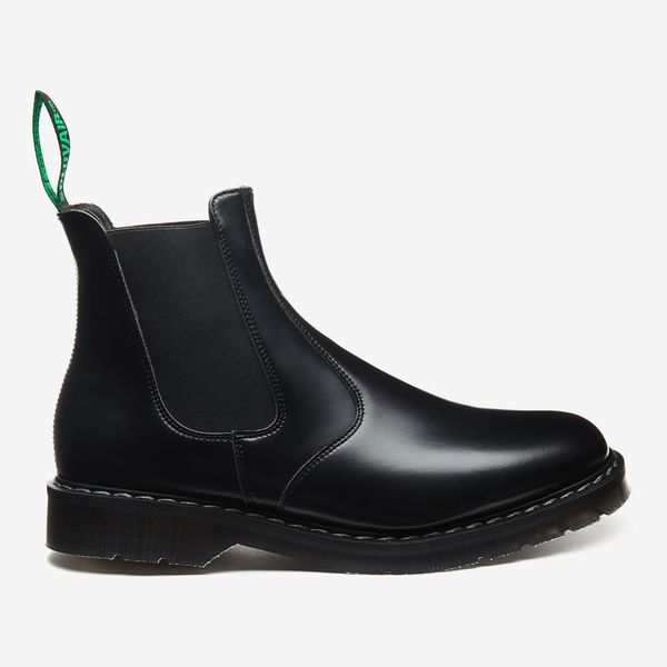 Solovair Black Vegan Hi-Shine Dealer Boot
