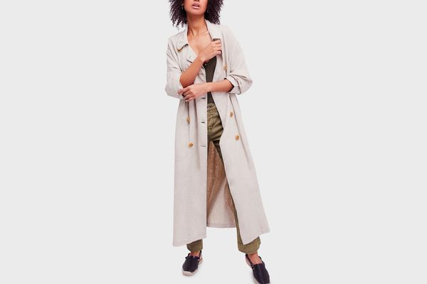Free People Sweet Melody Duster Trench Coat