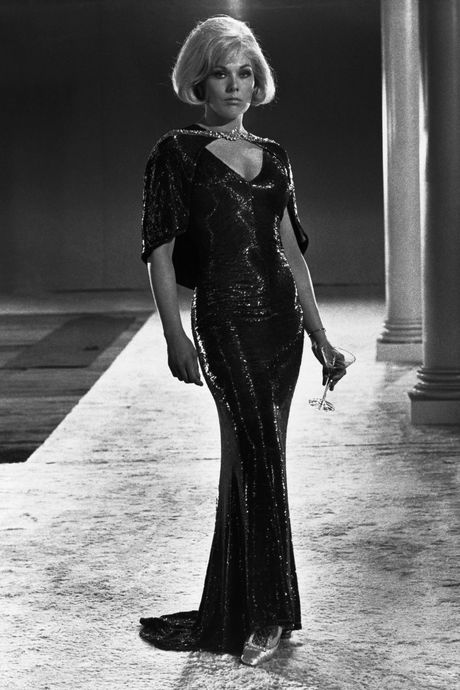 Kim Novak Wearing Slinky Gown