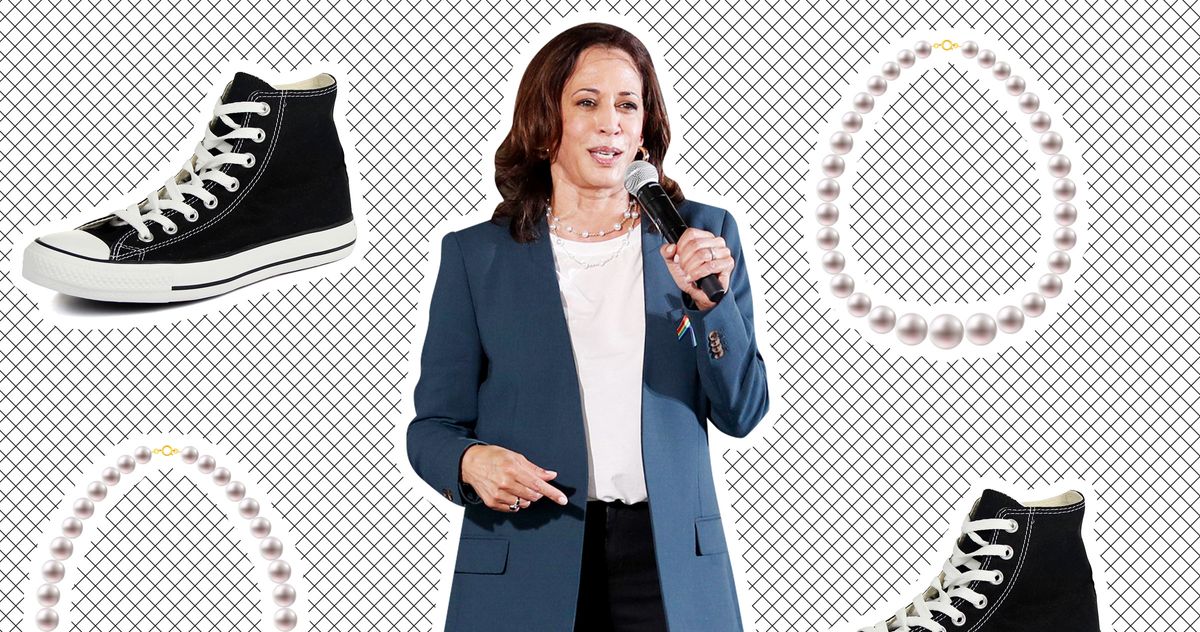 Women Wear Chucks and Pearls to Celebrate Kamala Harris