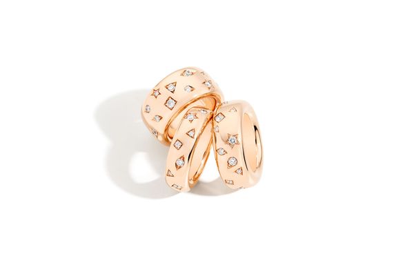 Ring Iconica Rose Gold With Diamonds