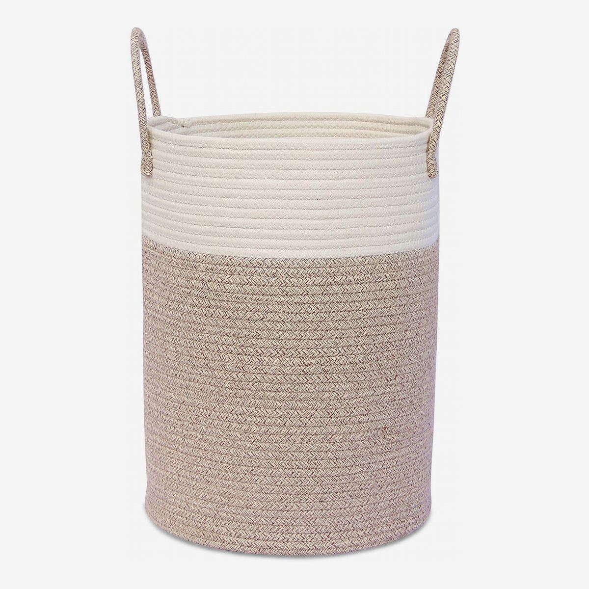 two section laundry basket
