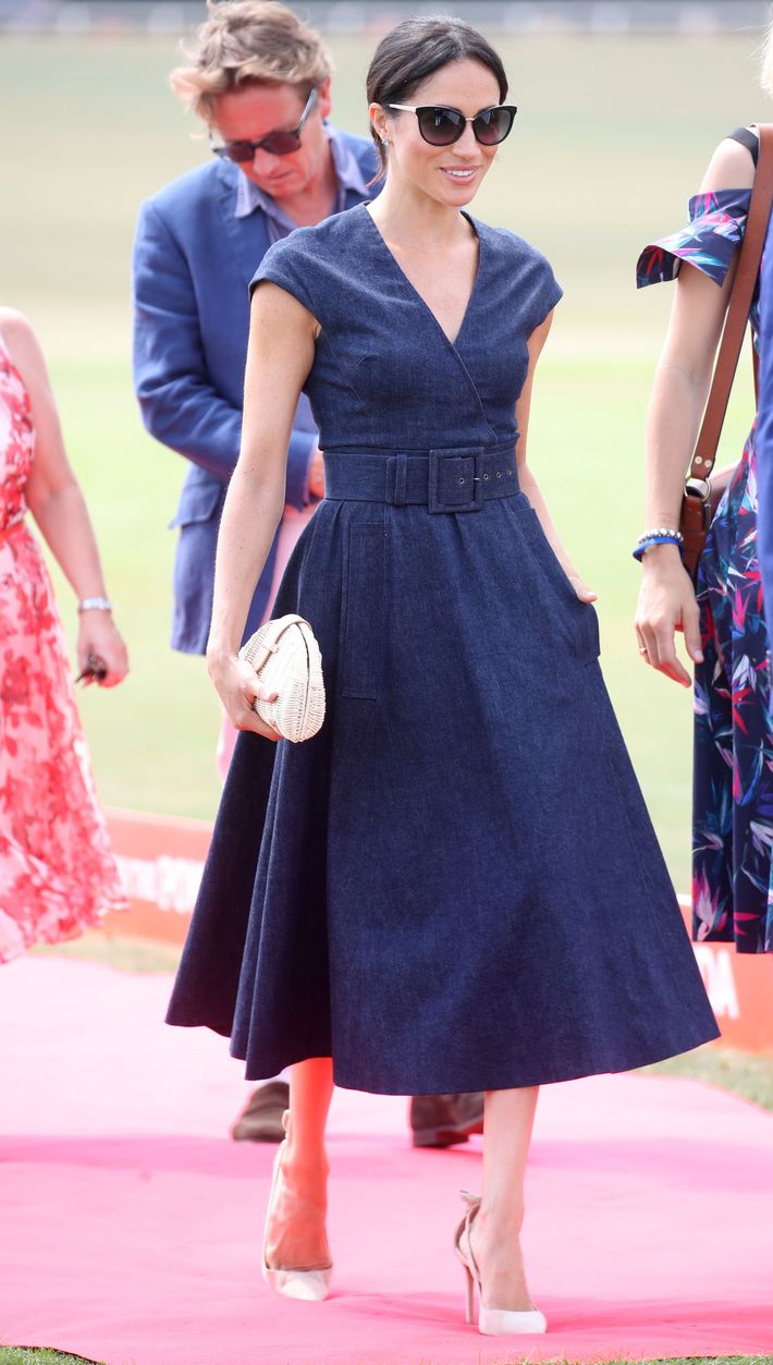 carolina herrera denim dress