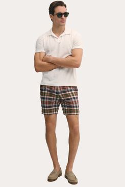 7” Cotton Madras Shorts