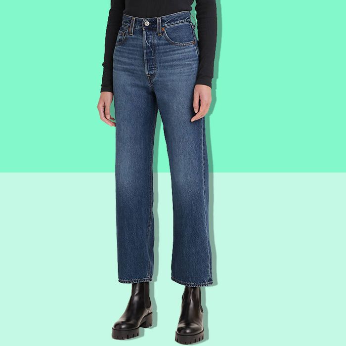 Ribcage Straight Ankle Jeans Sale 2021