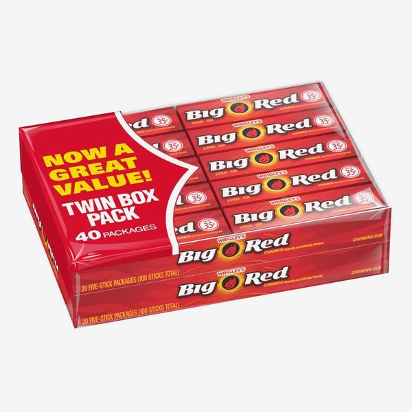 Wrigley’s Big Red Cinnamon Gum, 5-Stick Pack (40 packs)
