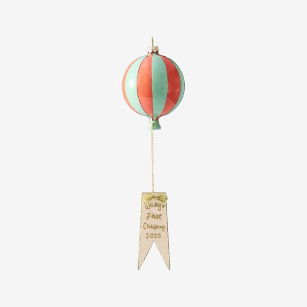Anthropologie Baby's First Holiday Glass Ornament
