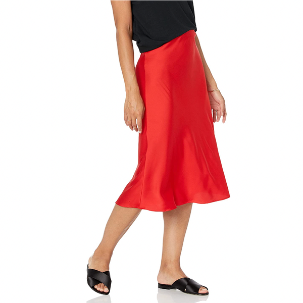 The Drop Maya Silky Slip Skirt