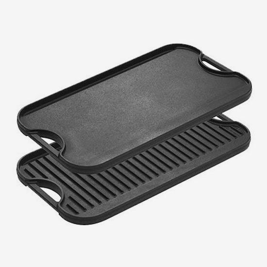 Lodge Pre-Seasoned Cast Iron Reversible Griddle With Handles