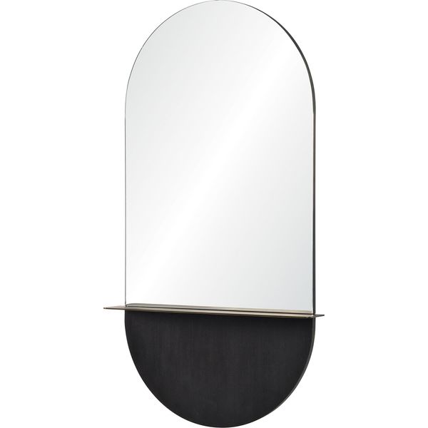 Renwil Lisdarra Glass and Brass Unframed Wall Mirror