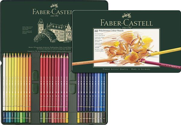 Faber-Castel 110060 Polychromos Colored Pencil Set In Metal Tin