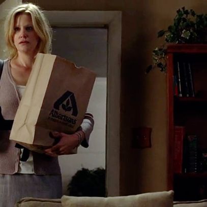 Back in the day, Skyler thought Jesse was just some lowlife who was selling Walt pot. This is the face that tells us she wishes she still thought that.
