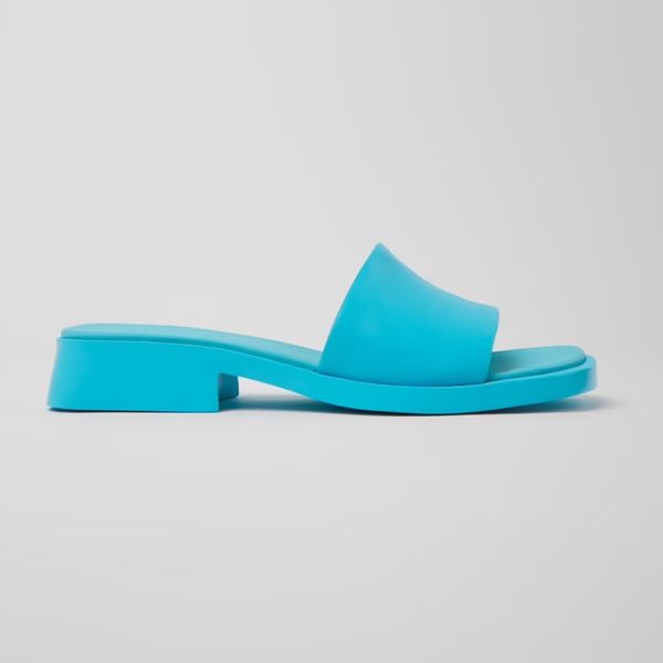 Camper Dana Blue Leather Sandals
