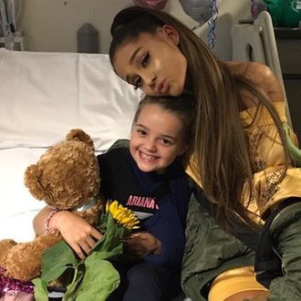 Ariana Grande Returns to Manchester to Visit Injured Fans