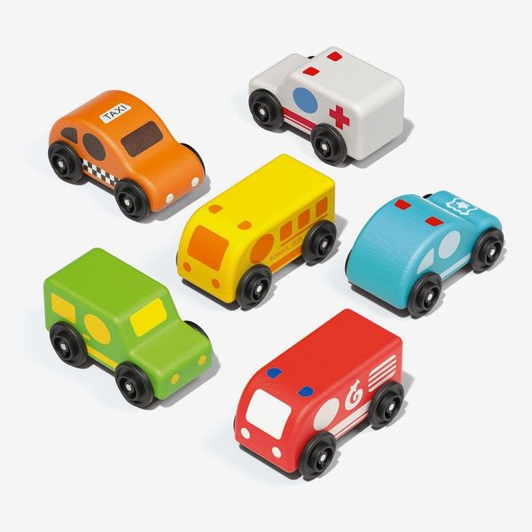 Wanborns Wooden Car Toys Set for Toddler
