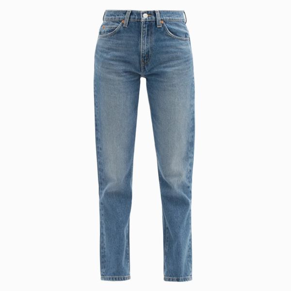 Re/Done Originals ‘70s High Rise Straight Leg Cropped Jeans