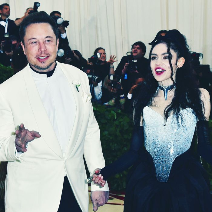 Elon Musk and Grimes.