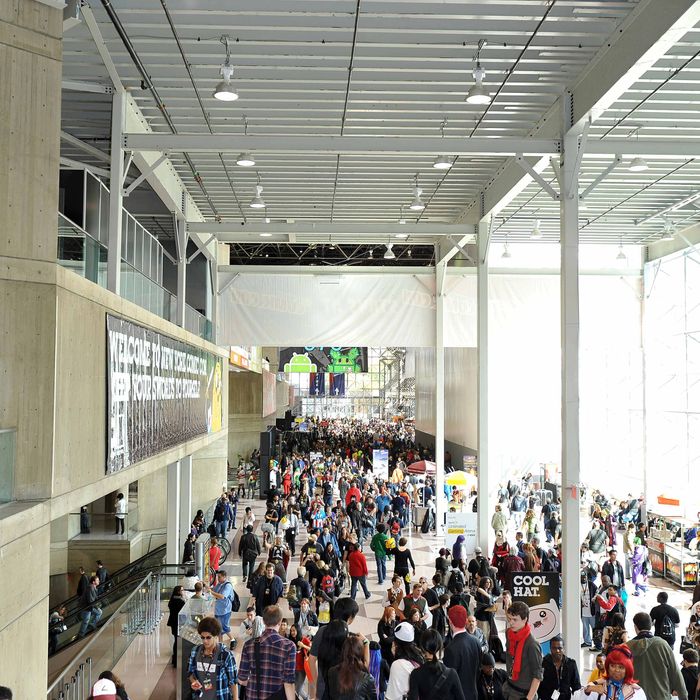 Crowds at the 2011 New York Comic Con at the Jacob Javits Center on October 15, 2011 in New York City. 
