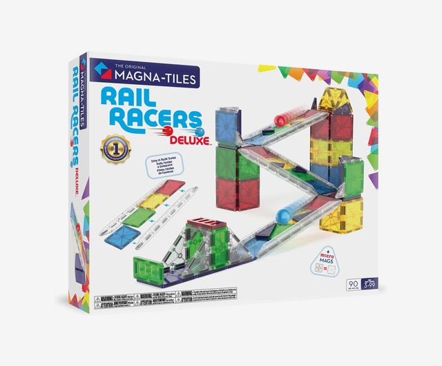 Magna-Tiles Rail Racers Deluxe 90-Piece Set