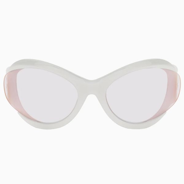 MCQ White Futuristic Sunglasses