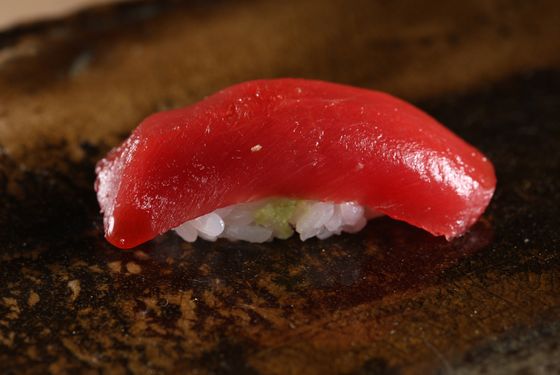 Akami (lean blue-fin tuna).