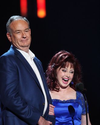 NASHVILLE, TN - JUNE 16: (L-R) TV personality Bill O'Reilly and singer Naomi Judd on stage during the 2009 CMT Music Awards at the Sommet Center on June 16, 2009 in Nashville, Tennessee. (Photo by Jason Merritt/Getty Images) *** Local Caption *** Bill O'Reilly;Naomi Judd