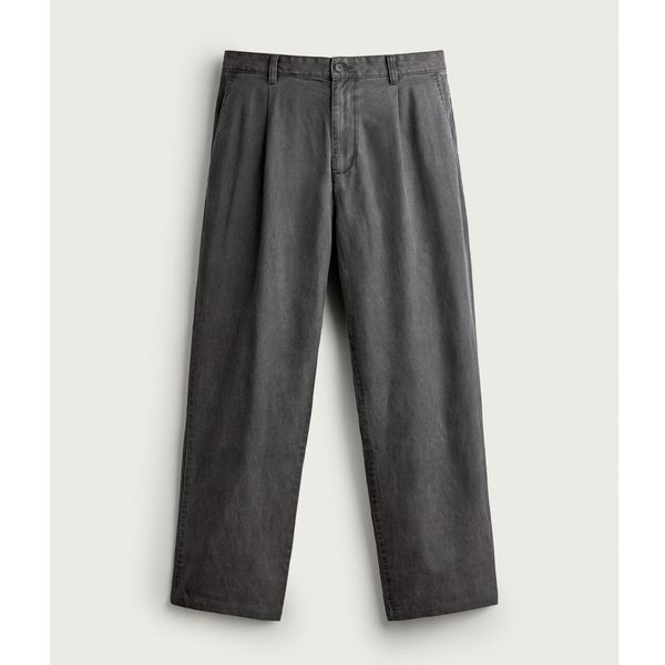 Zara Relaxed Fit Pleated Chinos