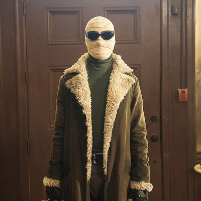 Negative Man Coat  Doom Patrol Larry Trainor Brown Shearling Coat