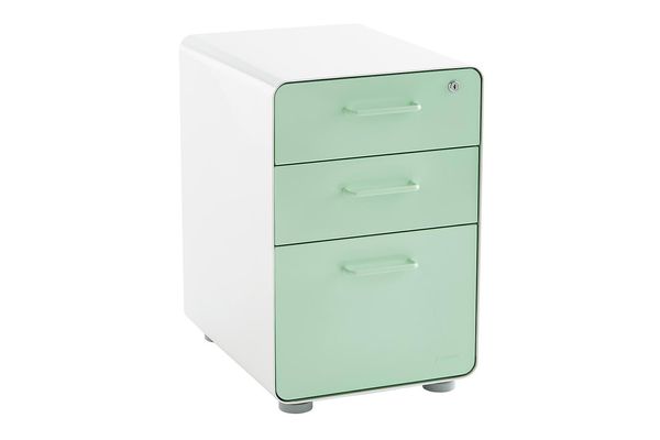 Mint Poppin 3-Drawer Locking Stow Filing Cabinet