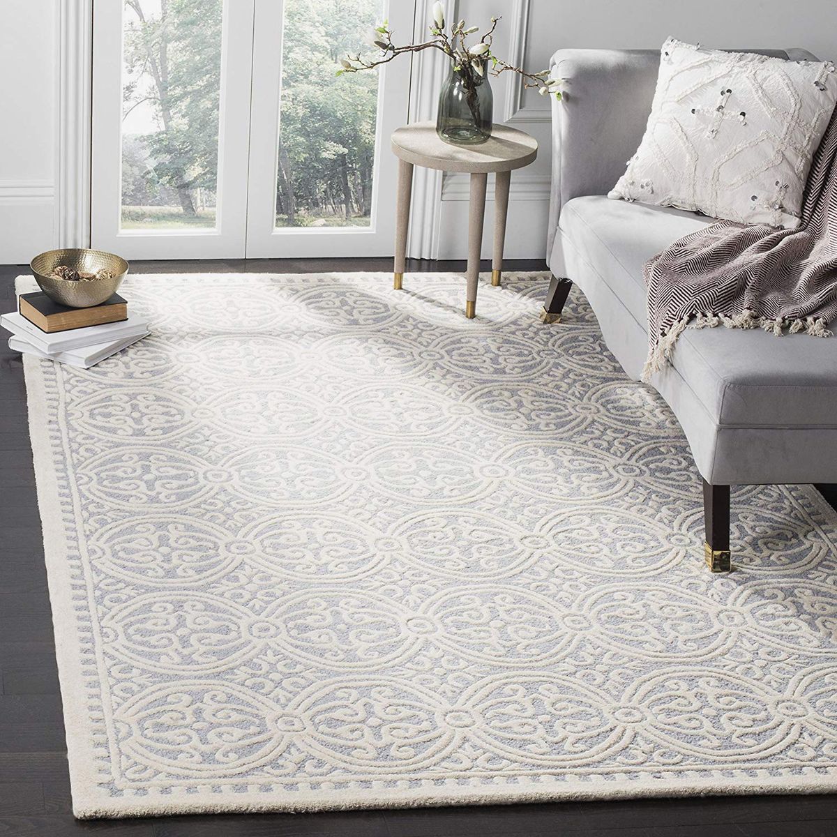 Kitchens Accent Pieces Breakfast Nooks Rugs.com Soft Solid Shag Collection Area Rug – 3x5 White Shag Rug Perfect for Entryways 