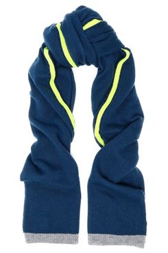 Duffy Neon-Trimmed Cashmere Scarf