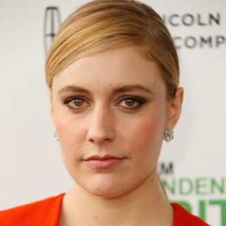 SANTA MONICA, CA - MARCH 01: Actress Greta Gerwig attends the 2014 Film Independent Spirit Awards at Santa Monica Beach on March 1, 2014 in Santa Monica, California. (Photo by Jeff Vespa/WireImage)