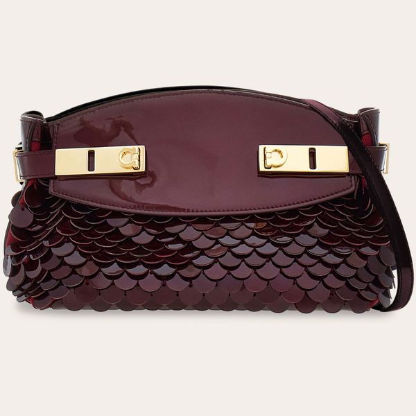 Ferragamo Hug Soft Crossbody Bag With Sequins