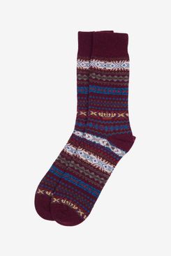 Barbour Boyd Fair Isle Wool Blend Socks