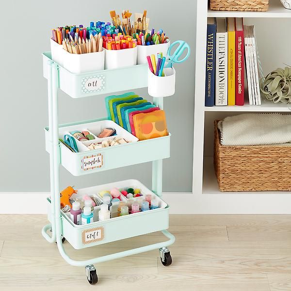 The Container Store 3-Tier Rolling Cart