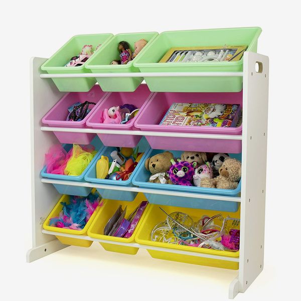 Humble Crew, White/Pastel Kids' Toy Storage Organizer