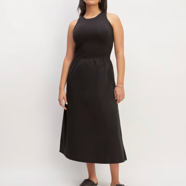 Everlane The Supima High-Neck Riviera Dress