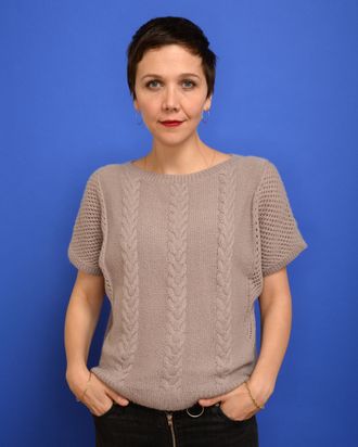 Actress Maggie Gyllenhaal poses for a portrait during the 2014 Sundance Film Festival at the Getty Images Portrait Studio at the Village At The Lift Presented By McDonald's McCafe on January 18, 2014 in Park City, Utah. 