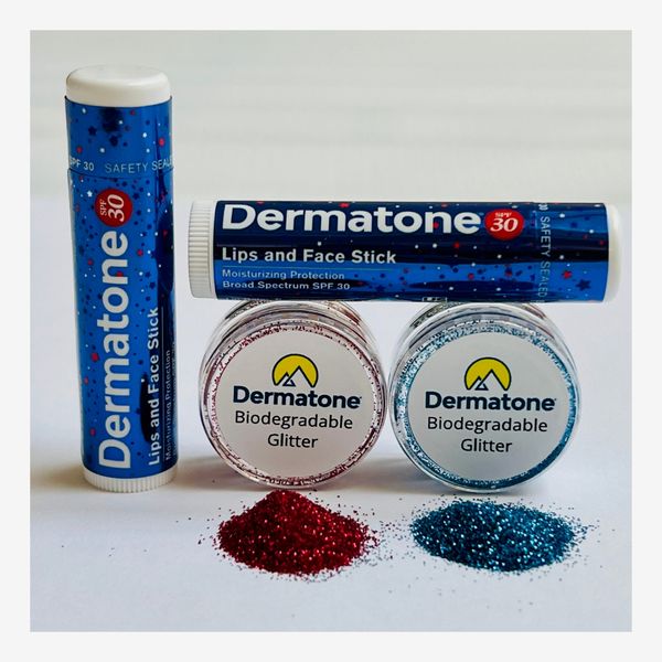 Dermatone Lips & Face Glitter Kit - USA / Snow