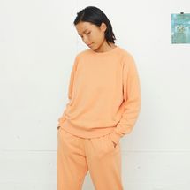 Entireworld Loop Back Sweatshirt, Apricot Orange