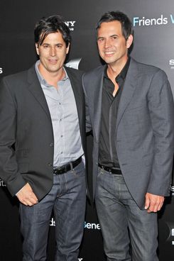 NEW YORK, NY - JULY 18: Writers David A. Newman  and Keith Merryman attend the "Friends with Benefits" premiere at Ziegfeld Theater on July 18, 2011 in New York City.  (Photo by Stephen Lovekin/Getty Images)