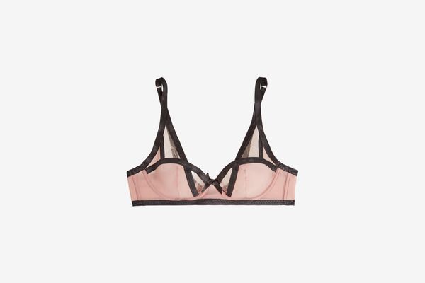Agent Provocateur Joan tulle-trimmed microfiber underwired bra