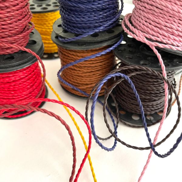 Alor Style Ribbons Genuine Leather Bolo Cord
