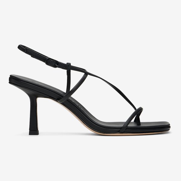 Studio Amelia Black Cross Front 70 Heeled Sandals