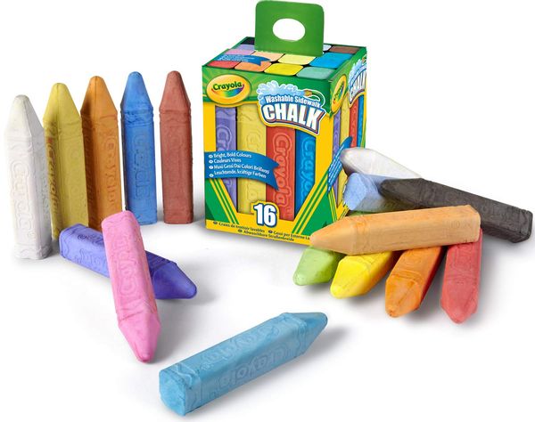 Crayola Washable Sidewalk Chalk 16 Ct. (Pack of 3)