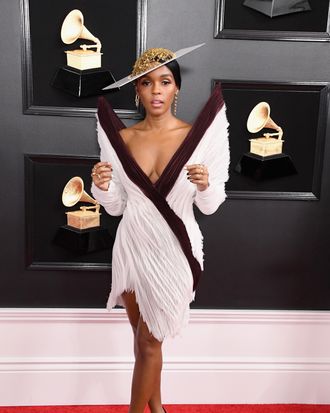 Janelle Monáe at the 2019 Grammys.