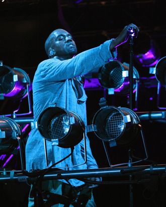 Rapper Kanye West performs during the 2013 Governor's Ball Music Festival at Randall's Island on June 9, 2013 in New York City.